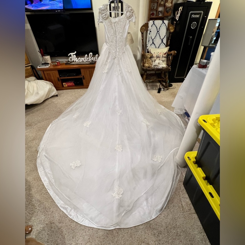 Moonlight Wedding Dress w/Long Train - Picture 3 of 10
